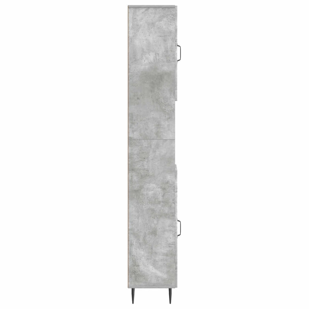Armadio da Bagno con Ripiano Aperto HAARLEM Grigio Cemento 896818