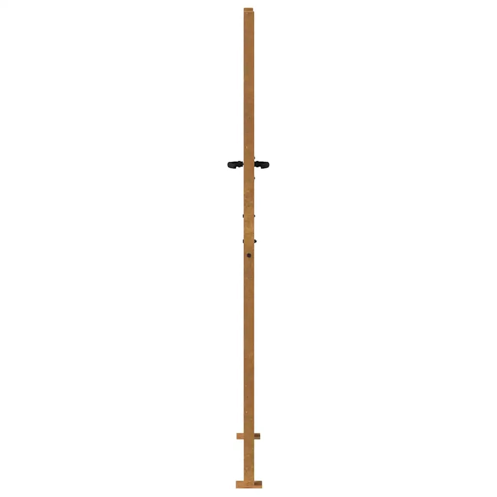 Cancello da Giardino 105x180 cm Acciaio Corten Design Quadrato