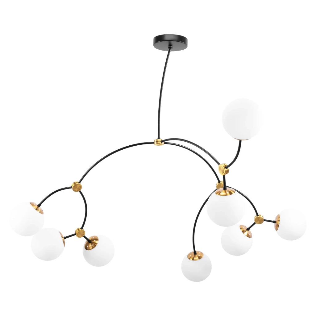 Lampada Da Soffitto Black Mat APP1673-8CP