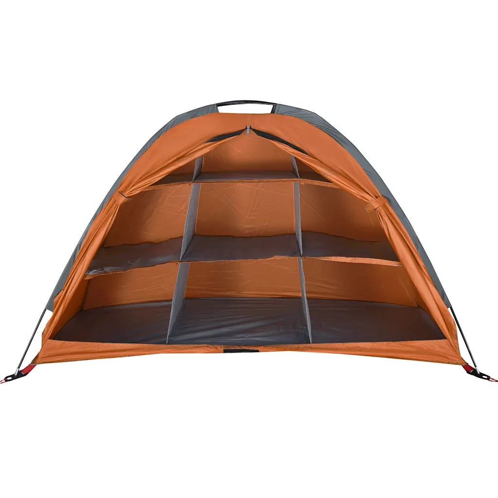 Tenda Portaoggetti 9 Scomparti Grigio e Arancione Impermeabile 94376