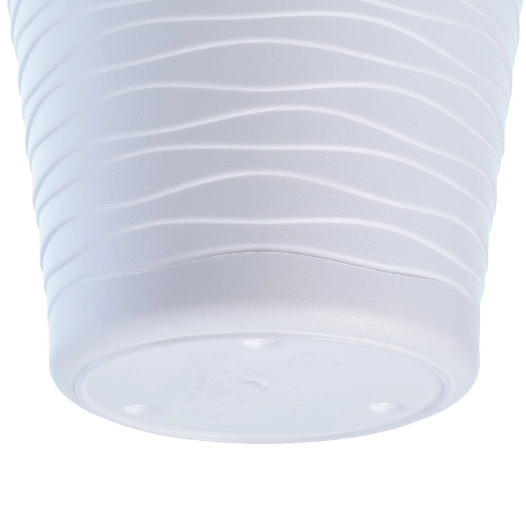 Vaso da fiori KADAX da 30 cm, con coperchio in plastica e supporto.