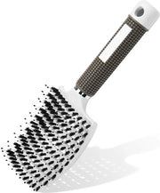 Spazzola per capelli, Spazzola a pedale per capelli con setole di Zwijnenhaar, Spazzola per capelli con massaggio morbido, Spazzola per capelli per capelli lunghi e spessi e ricci, Spazzola per capelli per ridurre la rottura dei capelli e le arricciature