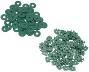 Clips di fissaggio per greenhouse 100 pezzi - con presa forte - clips a vite - chiusure per film - misura 20x20 mm - clips per capanne