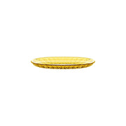 Vassoio ovale piccolo 32x19,5x2,7 cm giallo zafferano