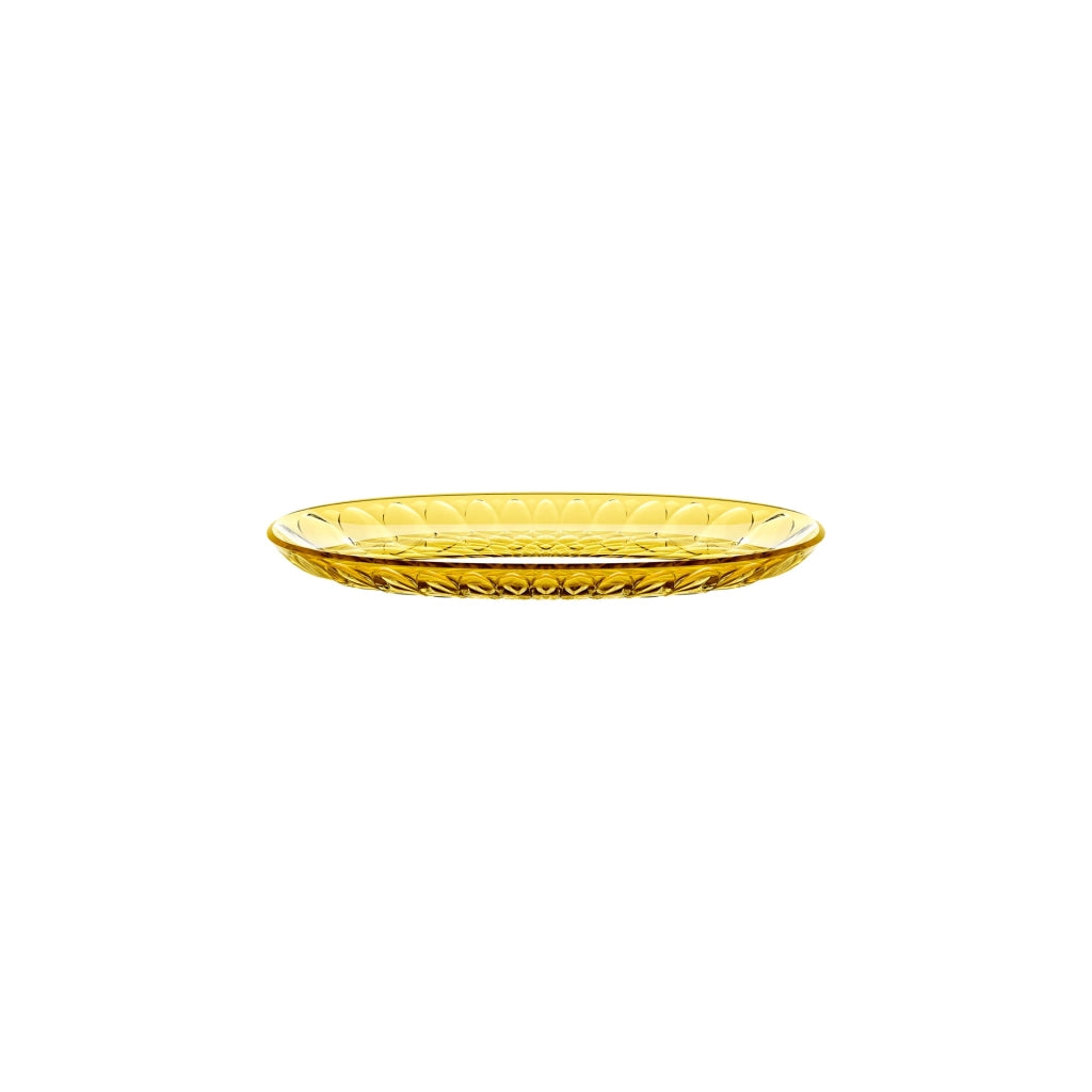 Vassoio ovale piccolo 32x19,5x2,7 cm giallo zafferano