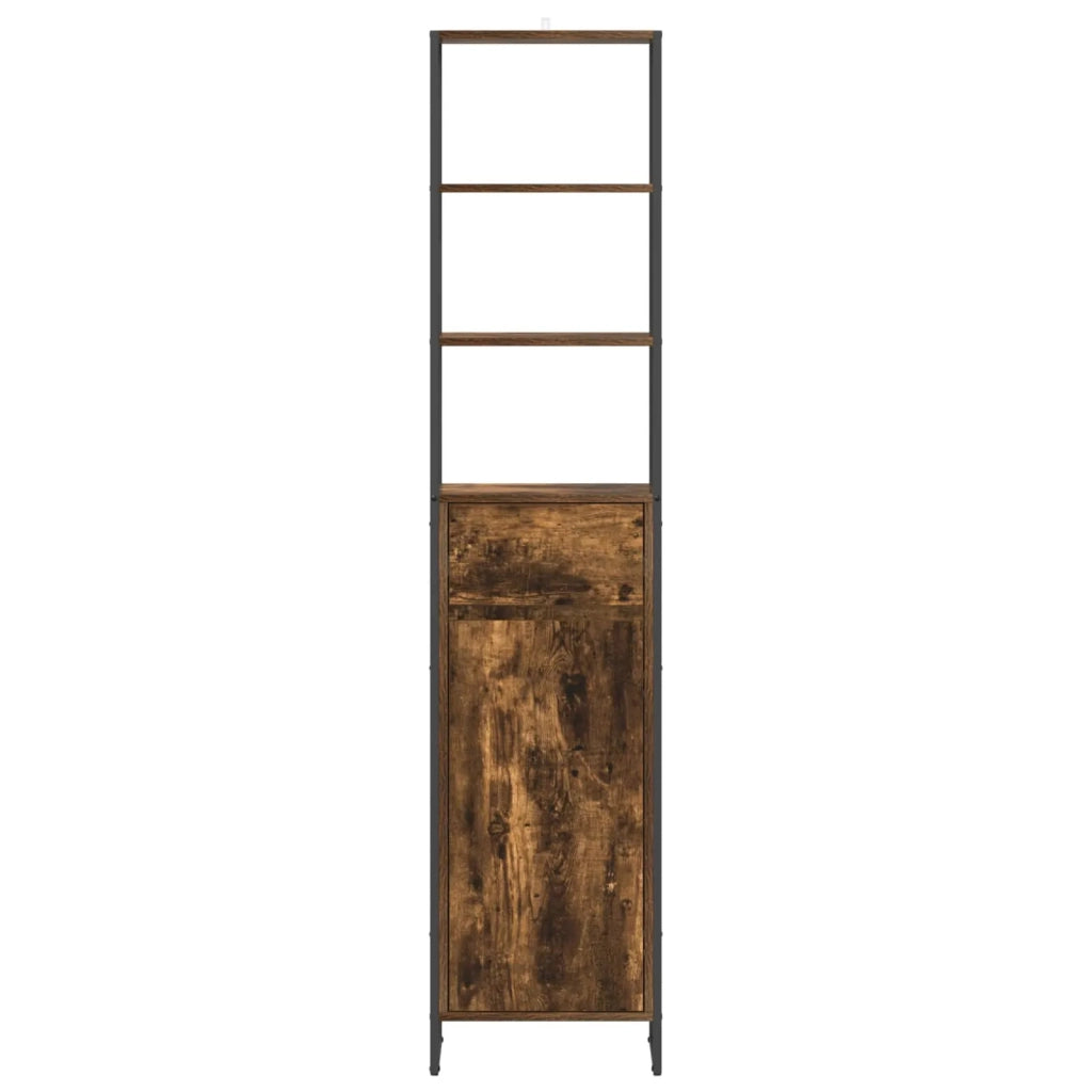 Mobile da Bagno con cassetto Quercia Fumosa 40 x 30 x 180 cm 886494