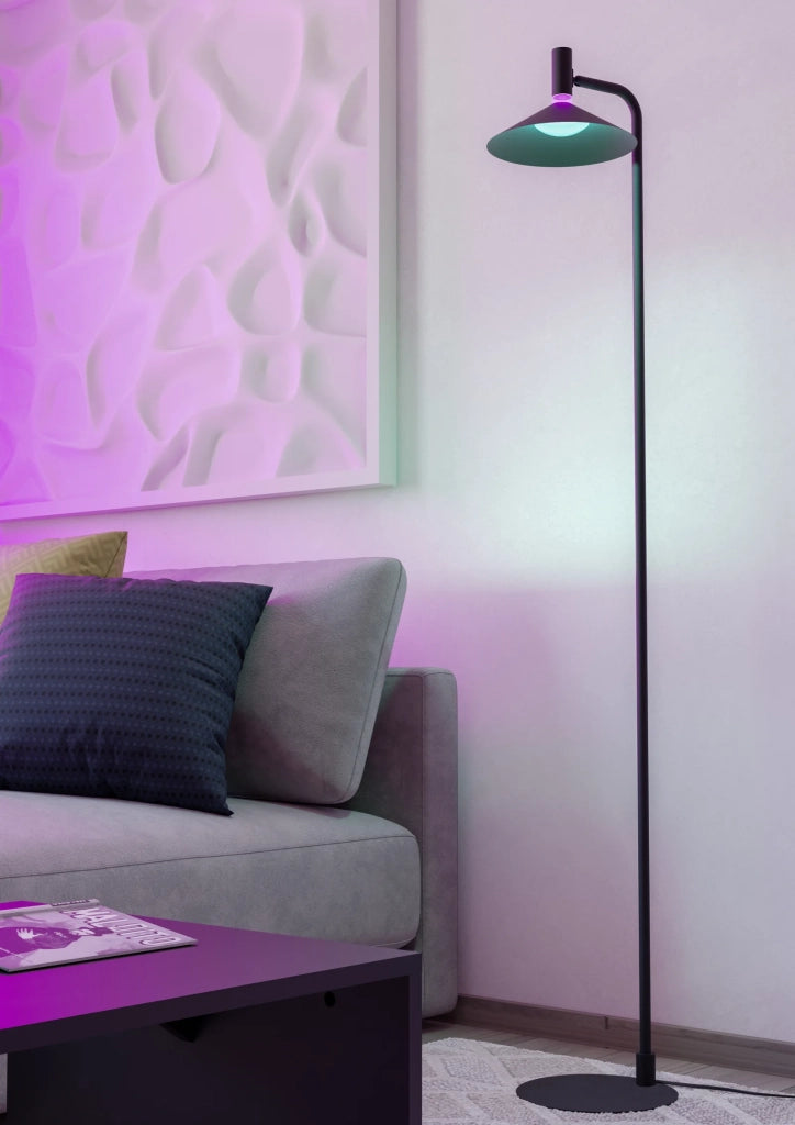 Piantana Industrial Minimal Conomavilla-Z Acciaio Nero Led 7,5W 1000Lm Ip20
