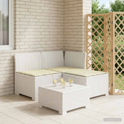 Divano da giardino 3 posti con cuscini in look rattan 3 posto 8011896