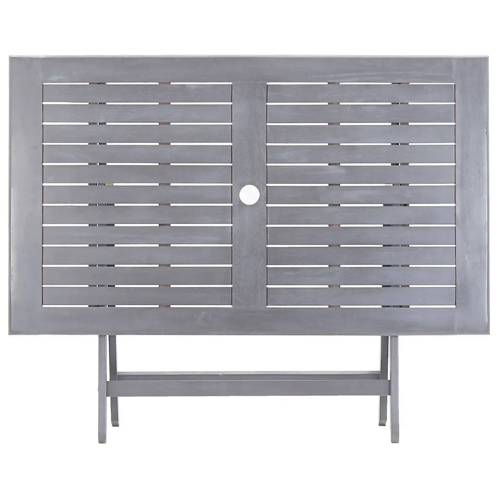 Tavolo da Giardino Pieghevole 120x70x75cm in Massello d'Acacia 46331