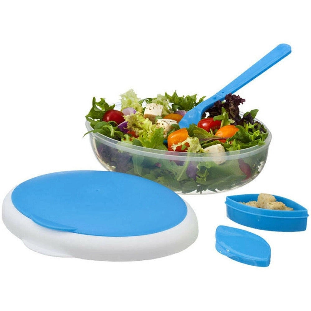 Trade Shop - Contenitore Cibo Porta Pranzo Posate Forchetta Pieghevole Contorni Ovale Lavoro -