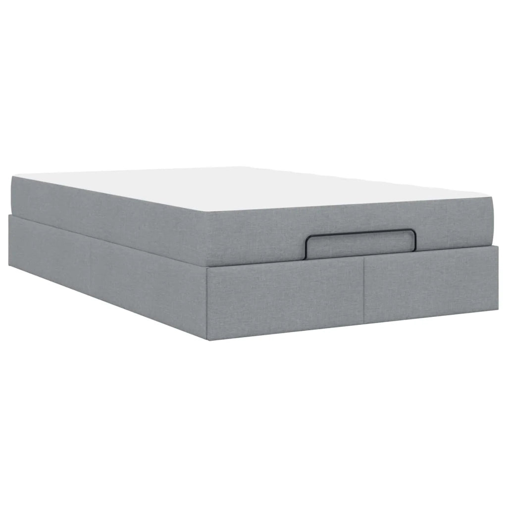 Struttura letto con materasso 2 pcs Grigio chiaro Tessuto 3399473