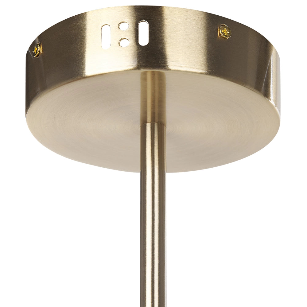 Lampadario in metallo dorato con 4 fuochi stile moderno glamour soggiorno camera da letto