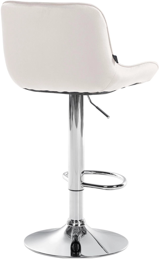 Barhocker Vonore Samt chrom