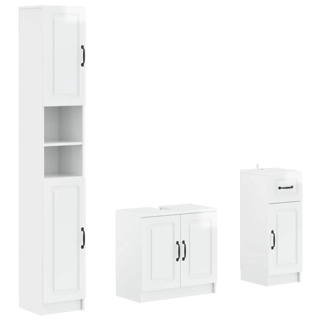 Set di armadietti da bagno in 3 pezzi UTRECHT 3417895