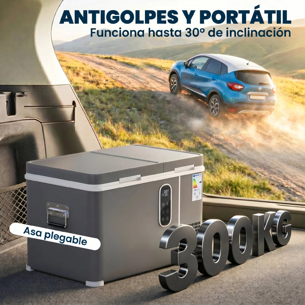 Frigorifero Portatile Elettrico con Compressore 35L Doppia Zona ¨C zephmum ¨C Nero