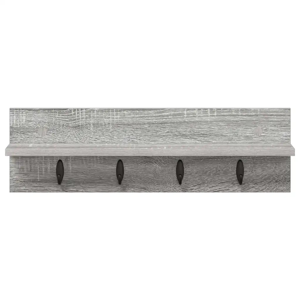 Appendiabiti a muro A parete Grigio Sonoma 60 x 10,5 x 18 cm 874392