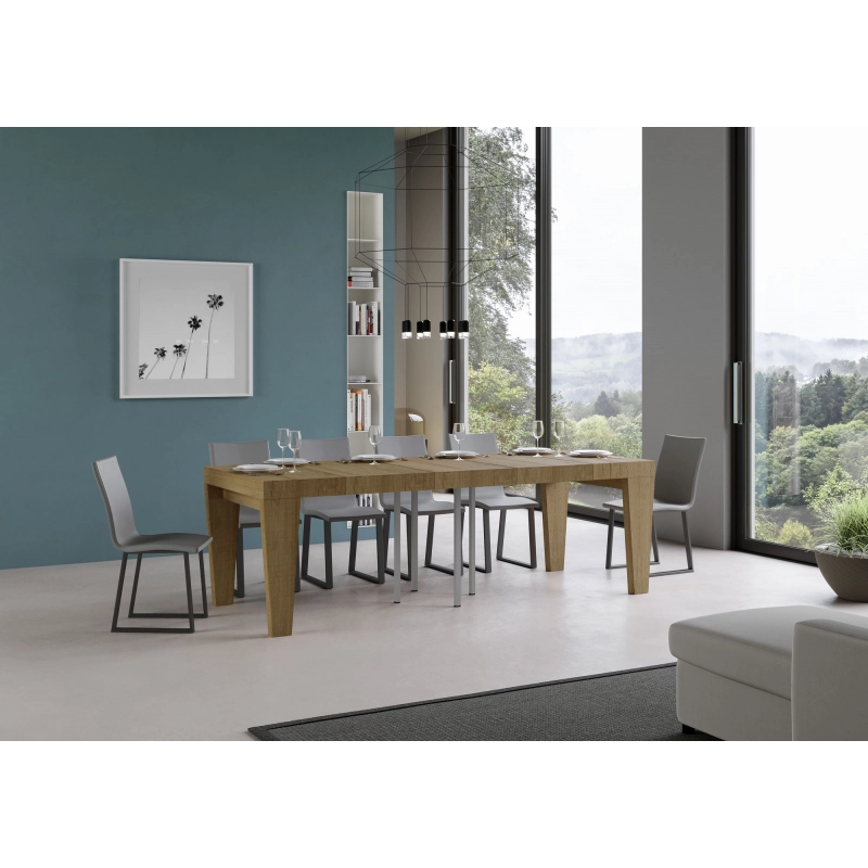 Tavolo allungabile 90x90/246 cm Spimbo Premium - Quercia Natura