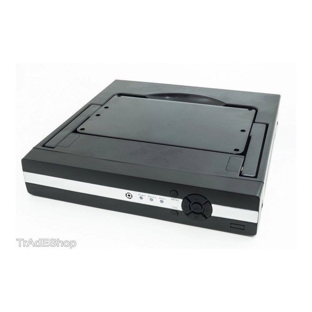 Trade Shop - Dvr Nvr Combo Videosorveglianza 4 Ch Canali Schermo Lcd 7 Pollici H264 -