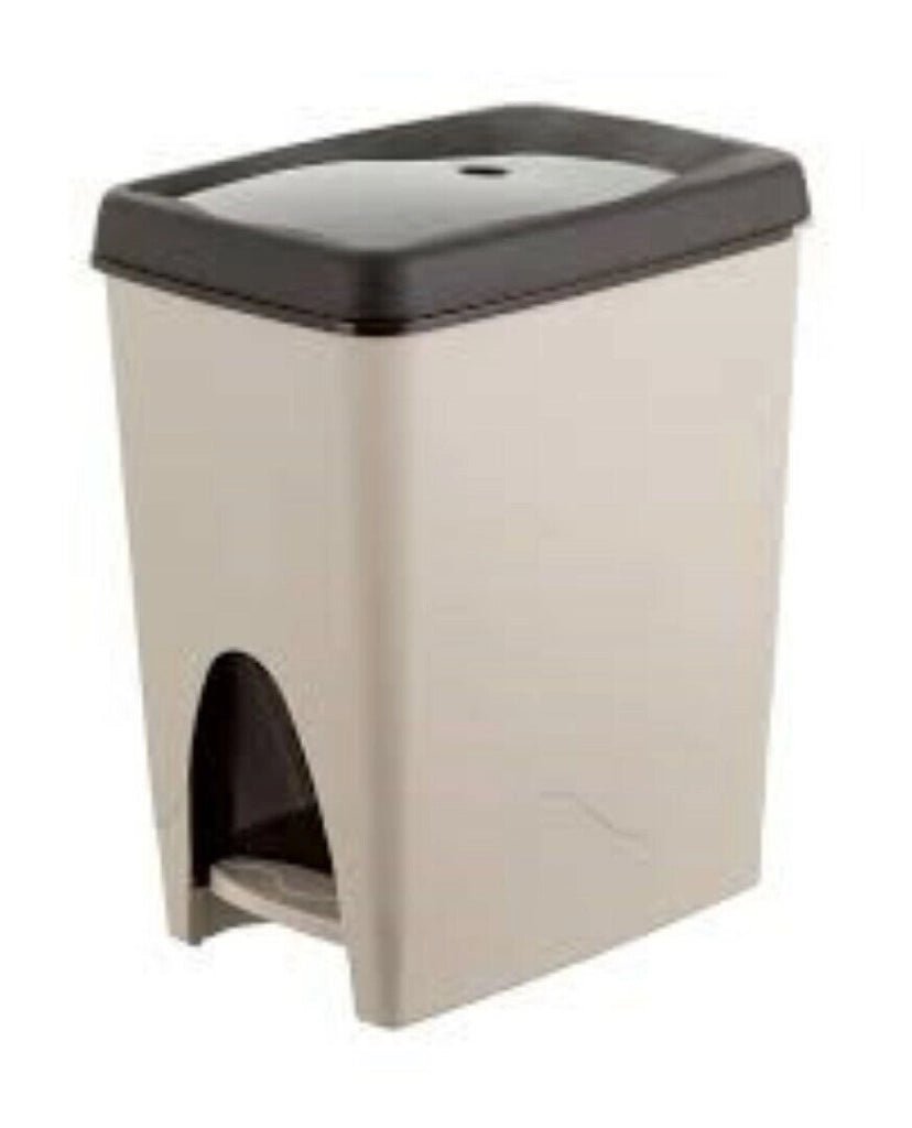 Pattumiera Secchio Quotidiana Litri 21 Assemblata Beige 23X25X40 Bama - Bama Spa