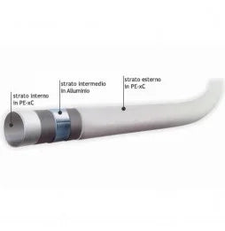 Tubo multistrato d.63x6,0 nudo b arra mt.4 rg