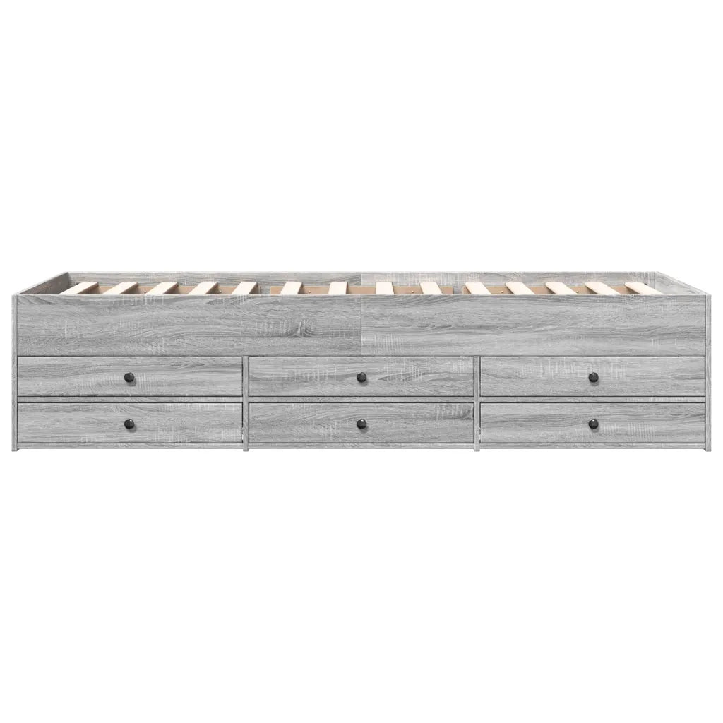Divano Letto con Cassetti senza Materasso 100x200 cm 3280872