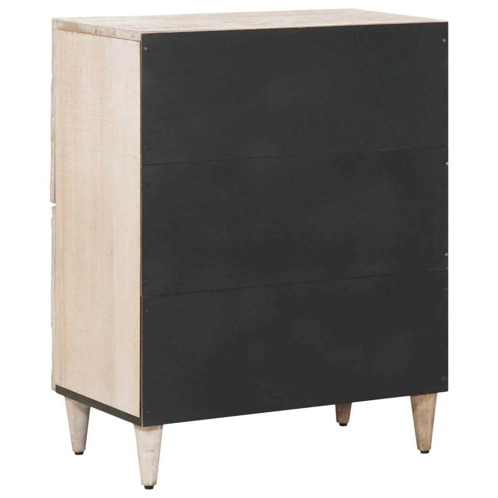 Credenza Bianco 60 x 33,5 x 75 cm Legno di mango massello 4018394