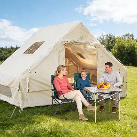Tenda Glamping Opzionale per 2-3 Persone – Tenda da Campeggio Idrorepellente 300×210×200 cm