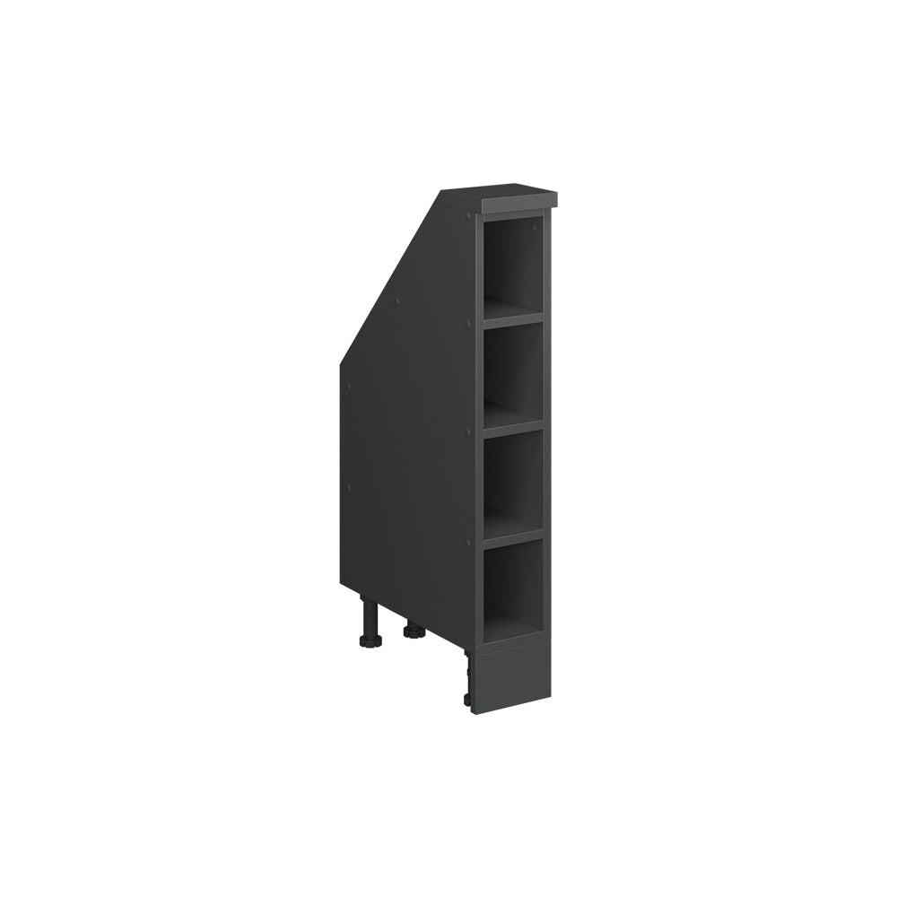 Mobile sottotetto Rion Antracite/Antracite 15 x 83.8 cm con 4 scomparti Vicco