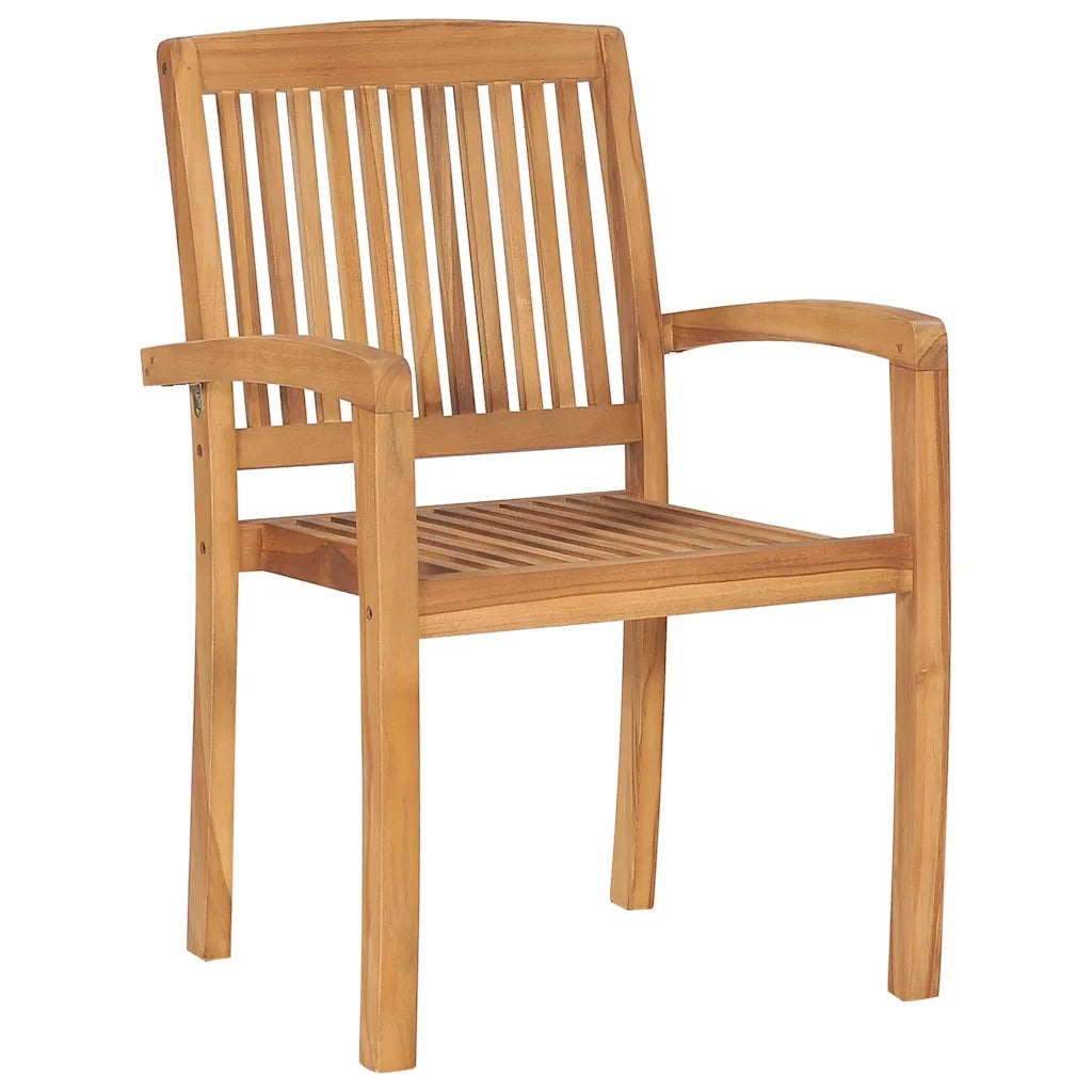 Set da Pranzo per Giardino 5 pz in Legno Massello di Teak 3073201