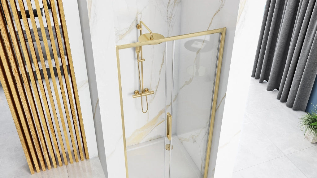 Porta Doccia Rea Rapid Slide 150 Gold Brush