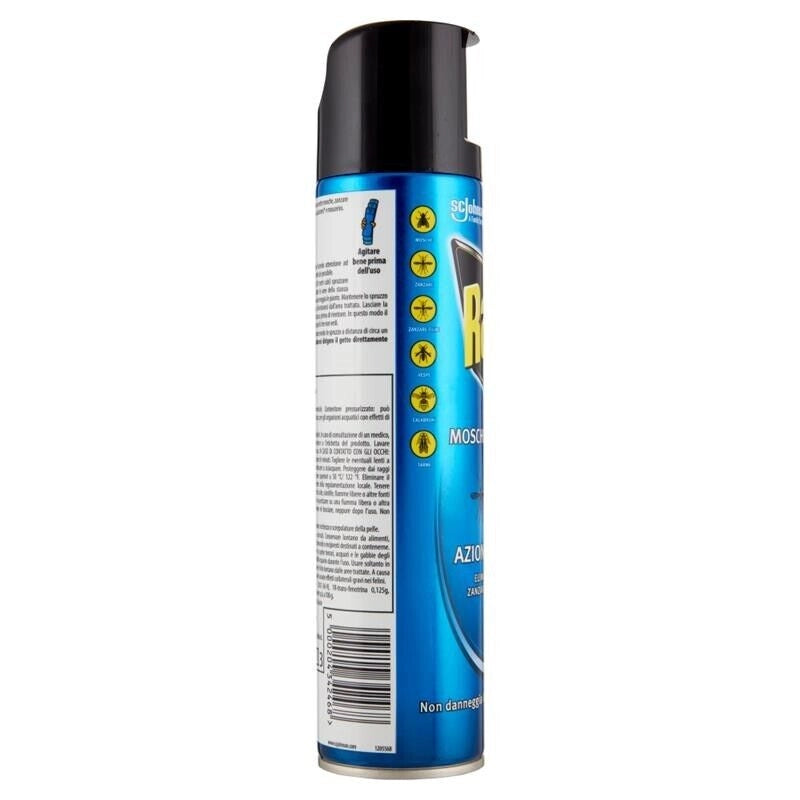 RAID MOSCHE E ZANZARE SPRAY INSETTICIDA, ANTIZANZARE E ANTIMOSCHE, AZIONE RAPIDA, 400 ML