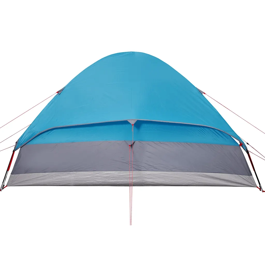 Tenda da Campeggio a Cupola per 4 Persone Blu Impermeabile