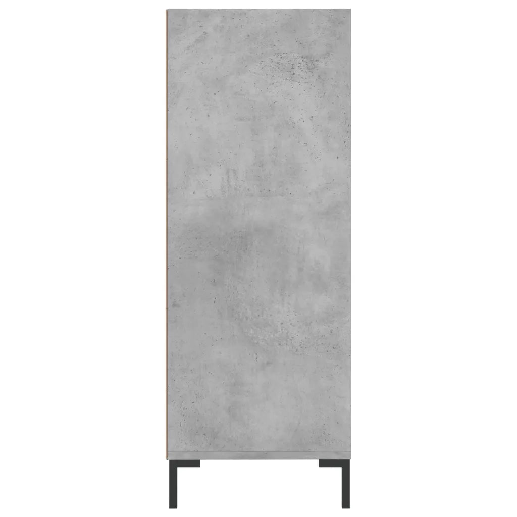 Libreria Grigio Cemento 69,5x32,5x90 cm in Legno Multistrato 828368