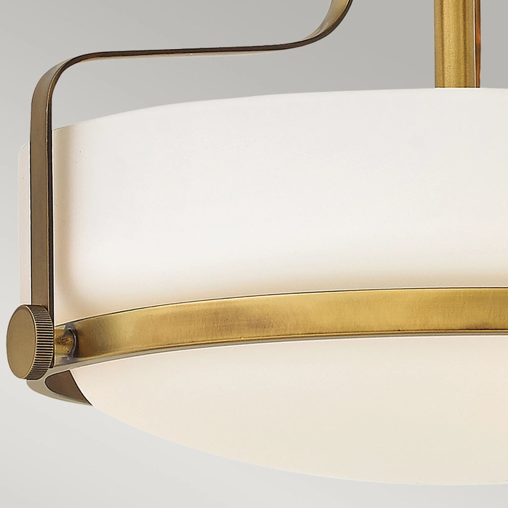 Lampada a Soffitto 4 Luci Kalf Acciaio Nero A Bracci Curvi E Sfere Vetro Opalino E Oro