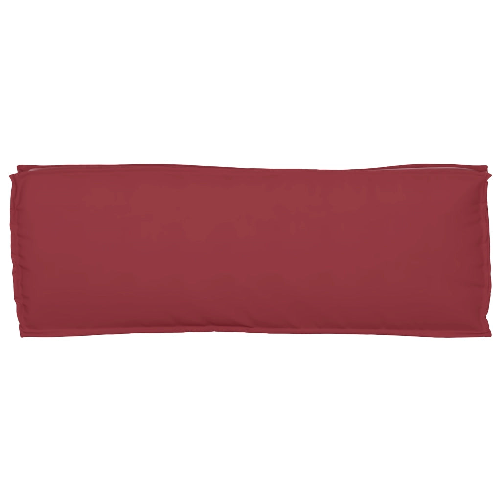 Cuscino per Pallet Rosso Vino 110x40x8 cm Tessuto Oxford
