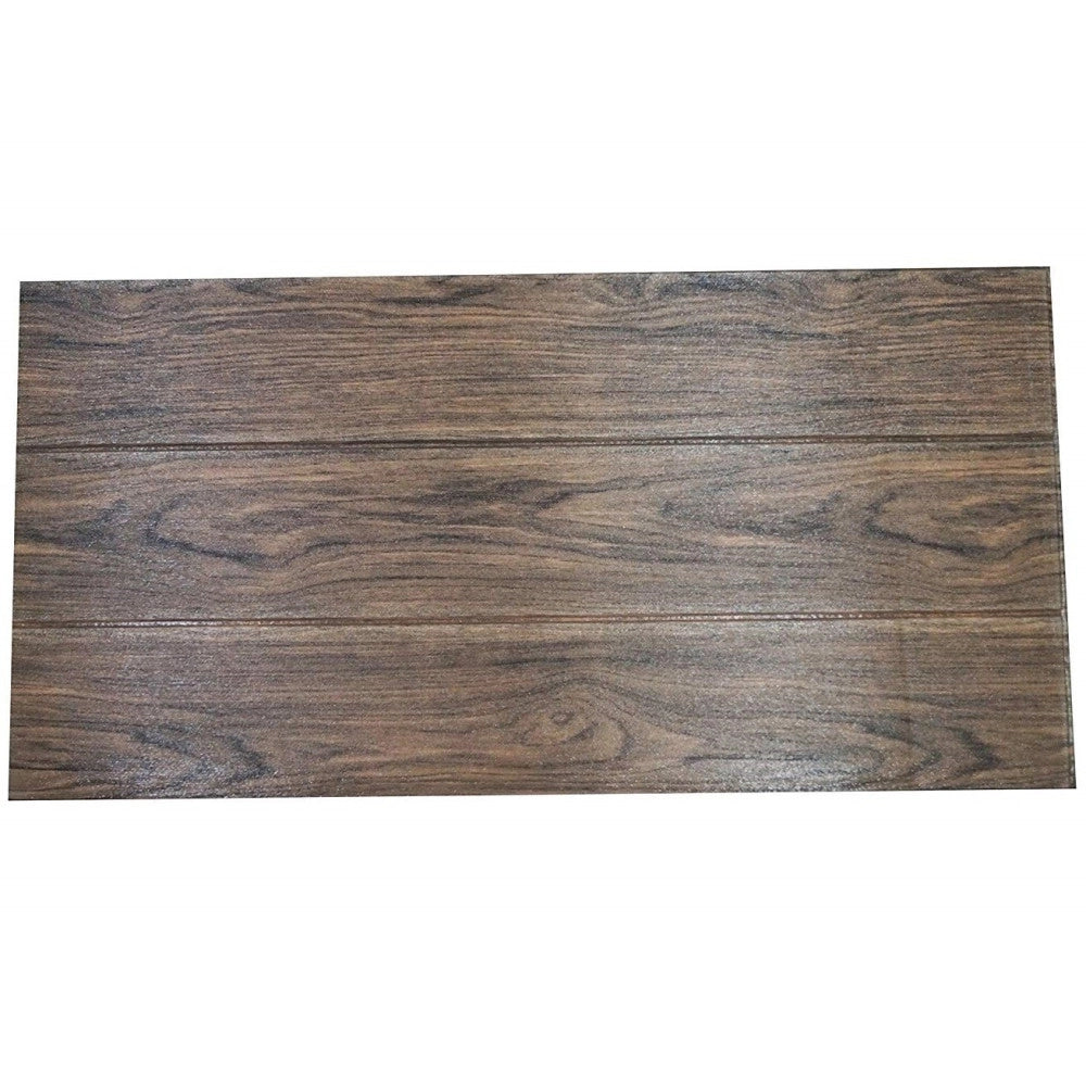 Trade Shop - Pannello 77x70cm Effetto Legno Scuro Carta Parati Pvc Parquet 3d Adesiva Muro -
