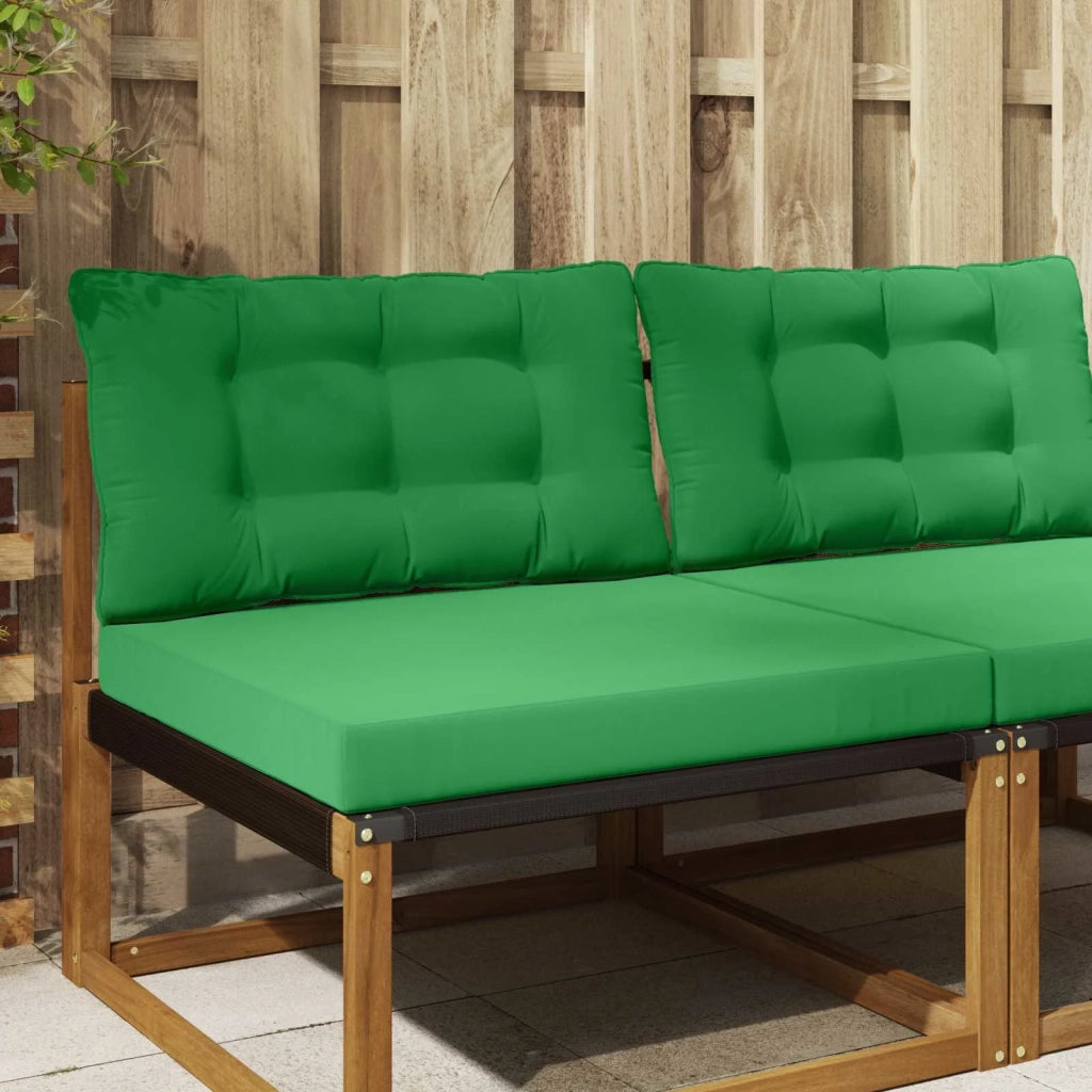 Cuscino per divano da esterno 2 pcs Verde Poliestere