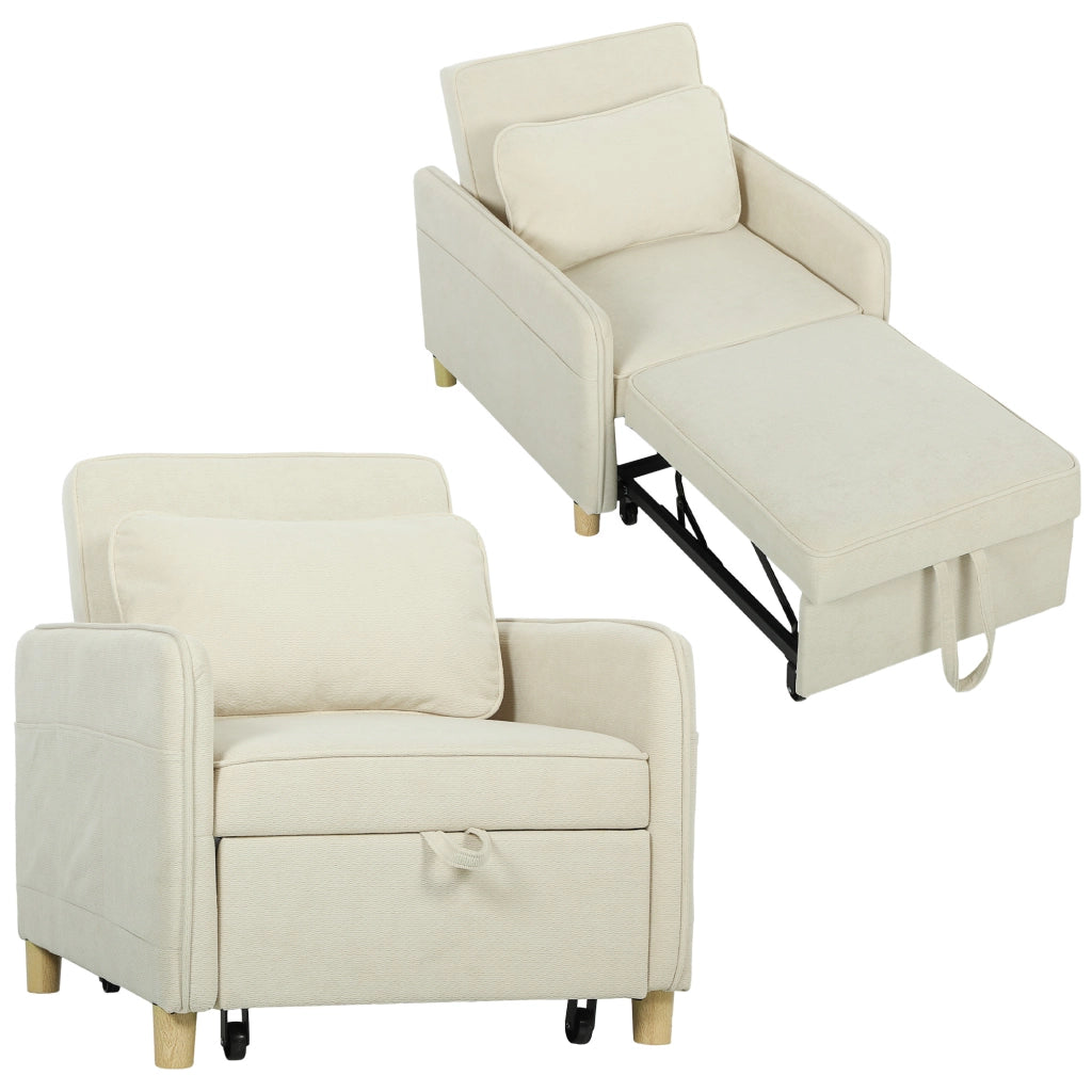 Poltrona letto 3 in 1 ¨C zephmum ¨C beige 90x200