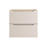 Mobile sottolavabo 60 cm 2 cassetti Luxor Beige 60 x 57 x 46 cm