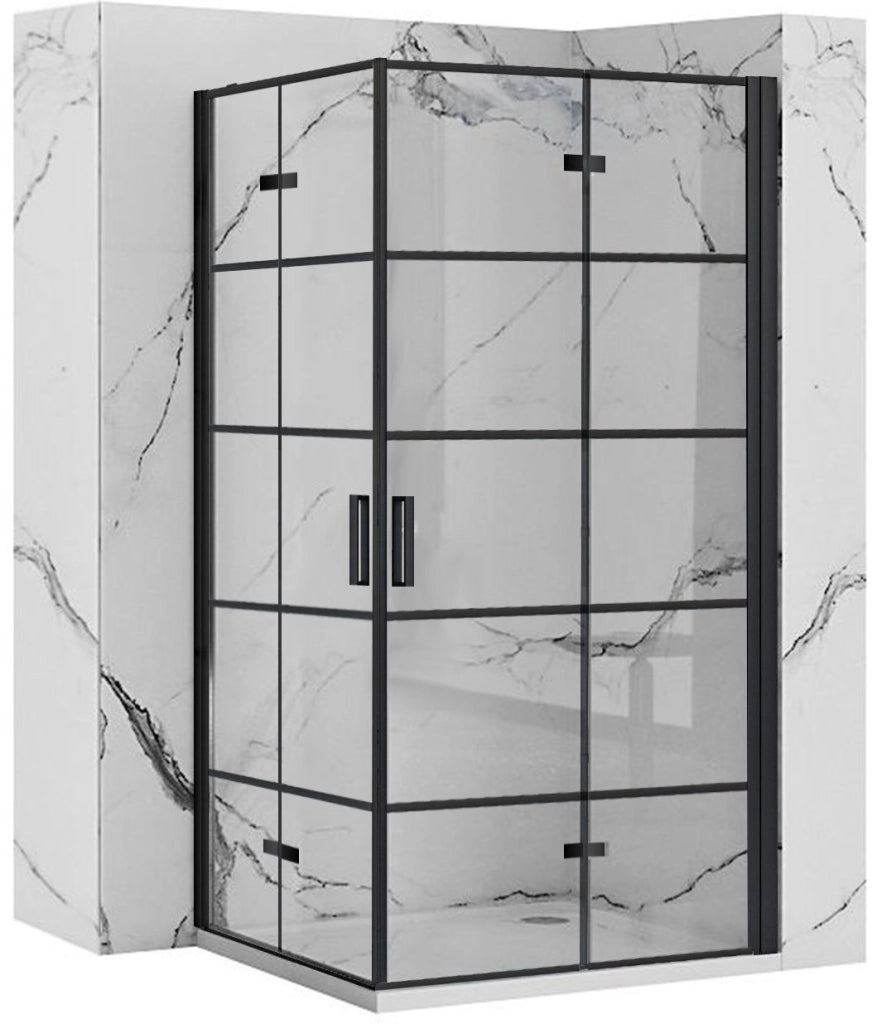 Cabina Doccia Rea Molier Black Double 100x100