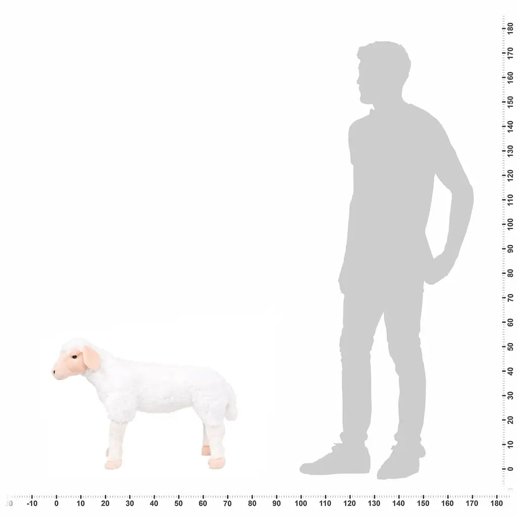 Pecora in Peluche in Piedi Bianca XXL 91341
