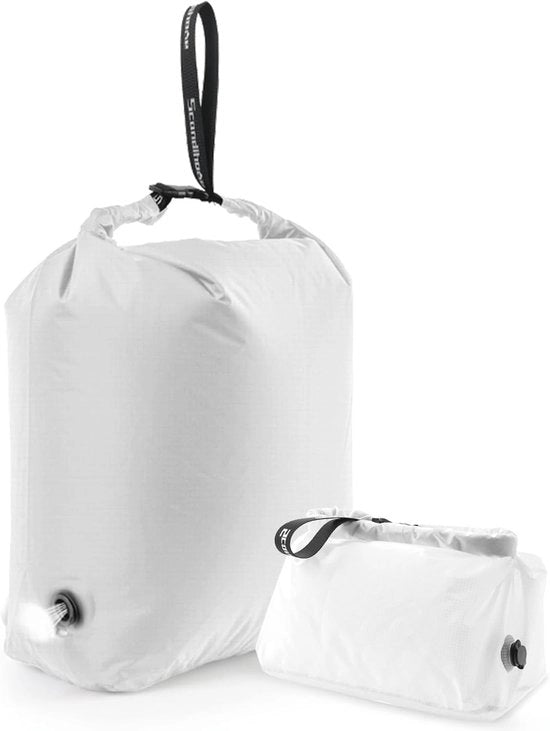 Zak per vuoti per la viaggio - sacchetto aspirante per abbigliamento sporco - sacchetto impermeabile e idrorepellente - grande capacità - sacchetto spaziale per viaggio - 1 pezzo - bianco - grande