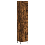 Buffet credenza cassettiera armadio mobile contenitore organizer cucina soggiorno salotto alto 34,5 x 34 x 180 cm legno ingegnerizzato marrone 02_0033192