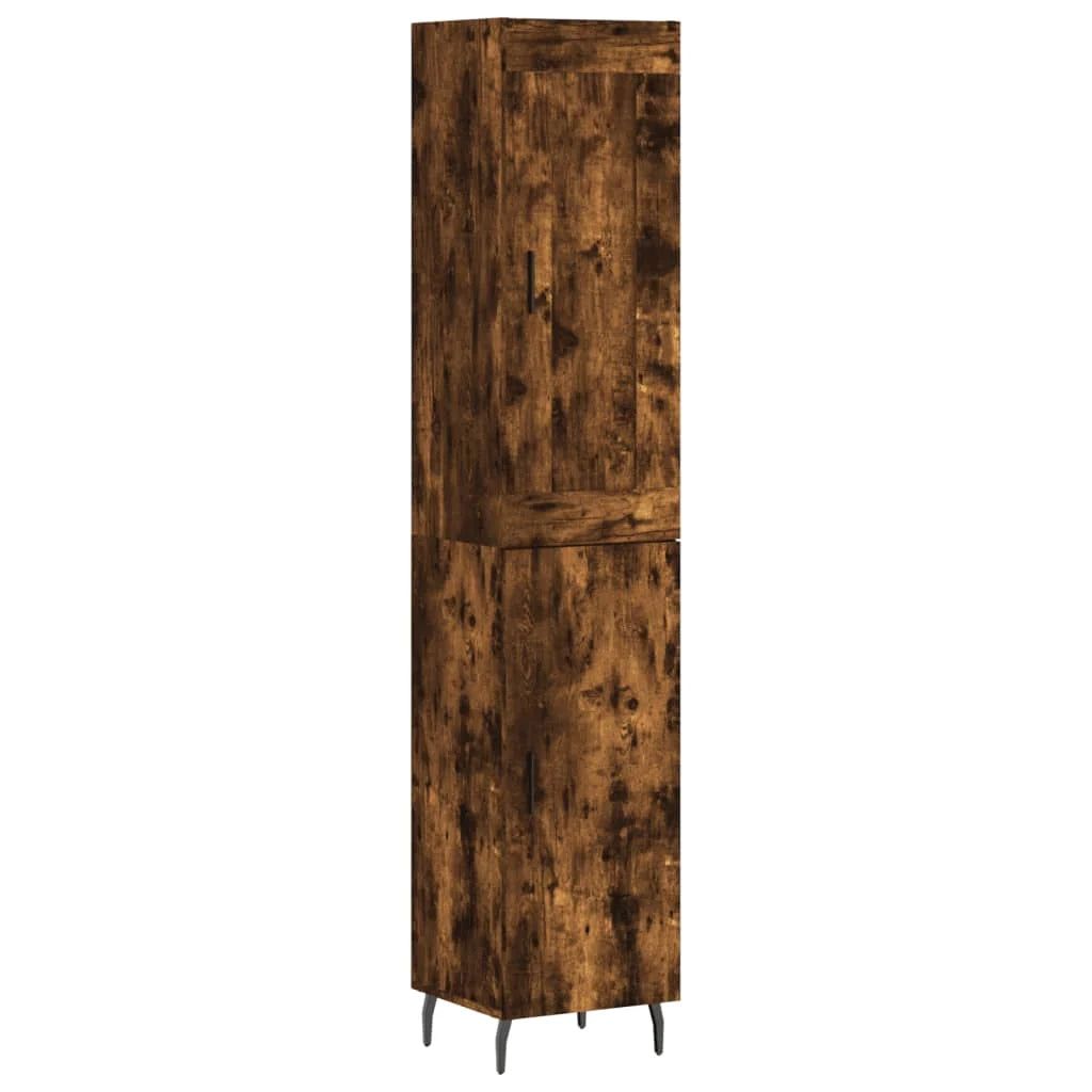 Buffet credenza cassettiera armadio mobile contenitore organizer cucina soggiorno salotto alto 34,5 x 34 x 180 cm legno ingegnerizzato marrone 02_0033192