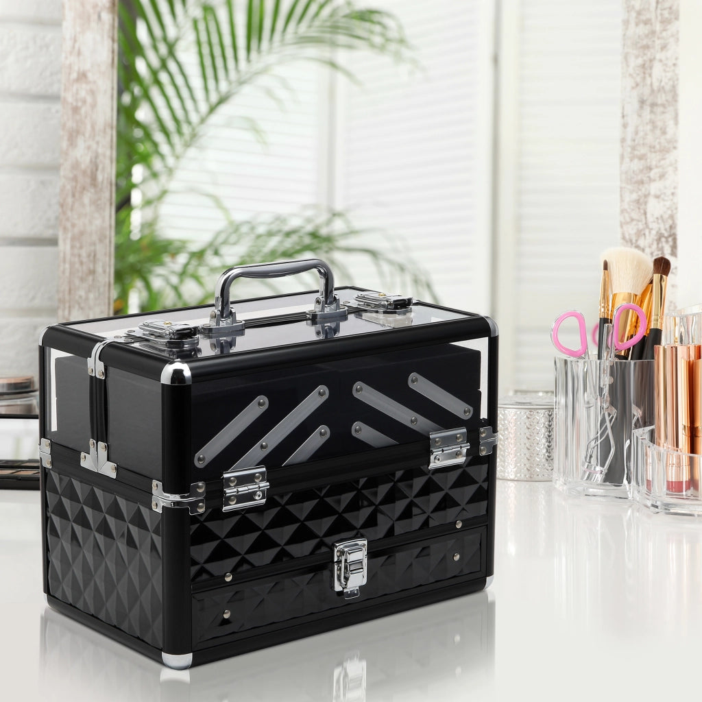 Cofanetto per trucco ¨C Zephmum ¨C Nero 30x18x22 cm