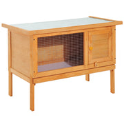 Gabbia per Conigli Conigliera da Esterno in Legno di Abete 90x45x65 cm