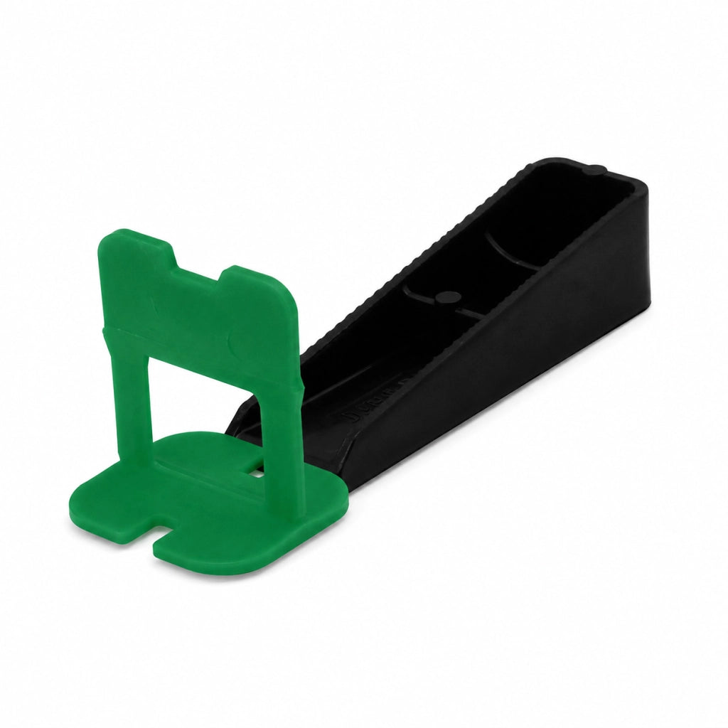 BASE LIVELLANTE CON FERITOIA PER CUNEO  fuga 0,5 mm - colore verde  - MADE IN ITALY