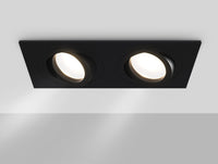 Faretto da incasso Downlight in Alluminio Atom Nero