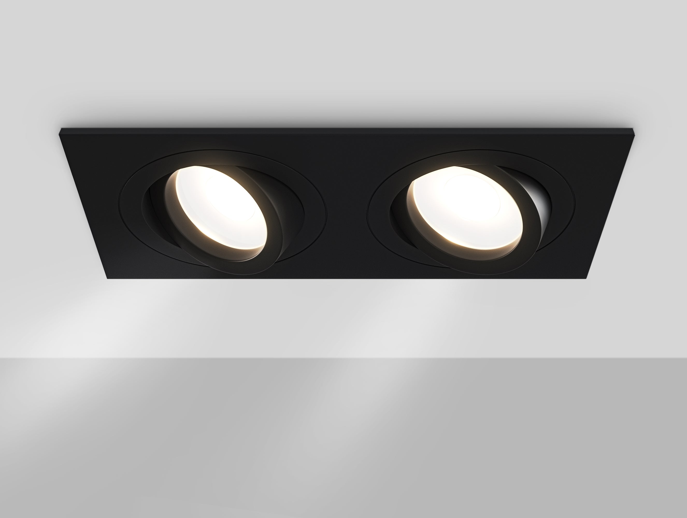 Faretto da incasso Downlight in Alluminio Atom Nero