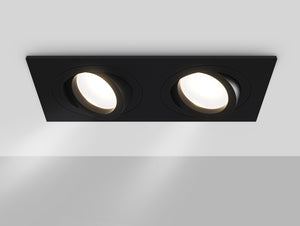 Faretto da incasso Downlight in Alluminio Atom Nero